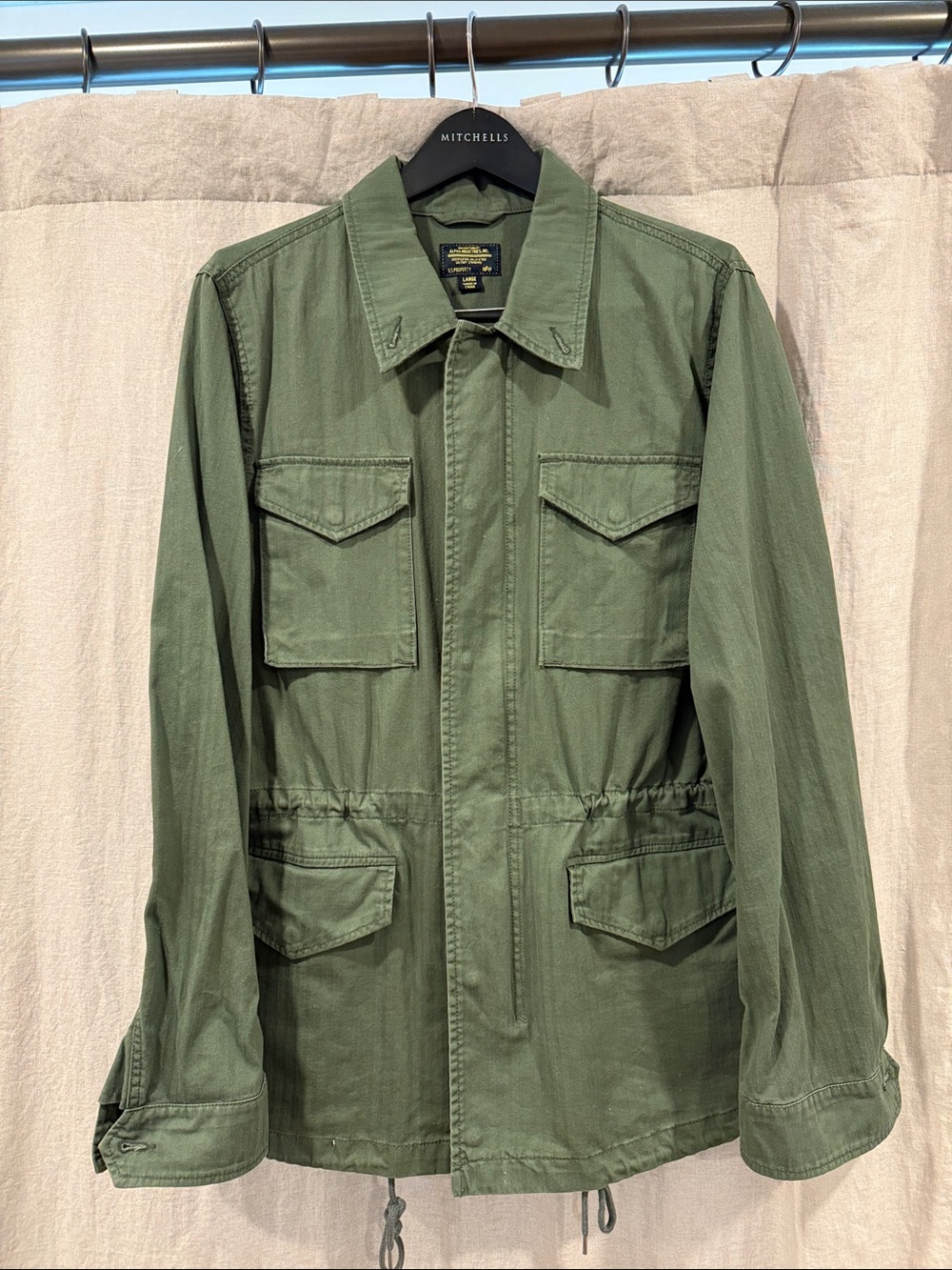 Alpha Industries Large Field Jacket in Olive Green